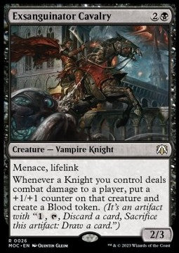 Exsanguinator Cavalry⁣ - Commander: March of the Machine⁣ (Rare)⁣ [26]
