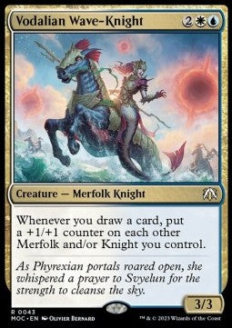 Vodalian Wave-Knight⁣ - Commander: March of the Machine⁣ (Rare)⁣ [43]