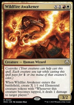 Wildfire Awakener⁣ - Commander: March of the Machine⁣ (Rare)⁣ [44]