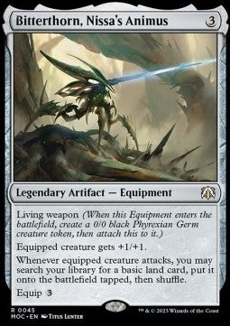 Bitterthorn, Nissa's Animus⁣ - Commander: March of the Machine⁣ (Rare)⁣ [45]