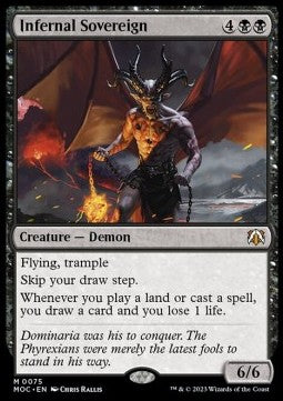 Infernal Sovereign⁣ - Commander: March of the Machine⁣ (Mythic)⁣ [75]