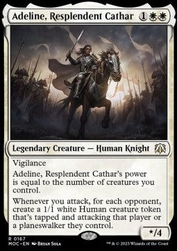 Adeline, Resplendent Cathar⁣ - Commander: March of the Machine⁣ (Rare)⁣ [167]