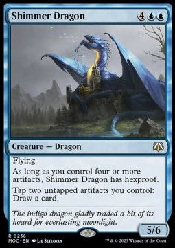 Shimmer Dragon⁣ - Commander: March of the Machine⁣ (Rare)⁣ [236]