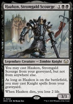 Haakon, Stromgald Scourge⁣ - Commander: March of the Machine⁣ (Rare)⁣ [252]