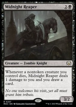 Midnight Reaper⁣ - Commander: March of the Machine⁣ (Rare)⁣ [257]
