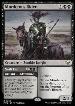 Murderous Rider // Swift End⁣ - Commander: March of the Machine⁣ (Rare)⁣ [258]
