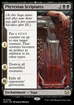 Phyrexian Scriptures⁣ - Commander: March of the Machine⁣ (Mythic)⁣ [266]