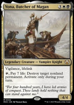 Vona, Butcher of Magan⁣ - Commander: March of the Machine⁣ (Mythic)⁣ [342]