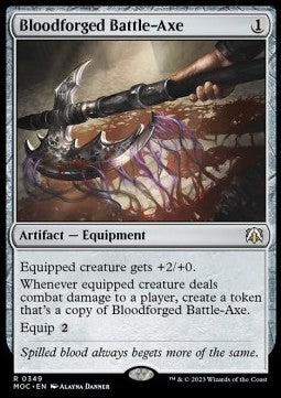 Bloodforged Battle-Axe⁣ - Commander: March of the Machine⁣ (Rare)⁣ [349]