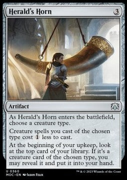 Herald's Horn⁣ - Commander: March of the Machine⁣ (Uncommon)⁣ [360]