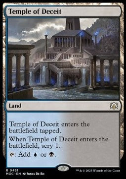 Temple of Deceit⁣ - Commander: March of the Machine⁣ (Rare)⁣ [431]