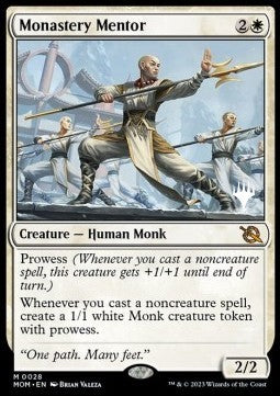 Monastery Mentor (V.2)⁣ - March of the Machine: Promos⁣ (Rare)⁣ [28]