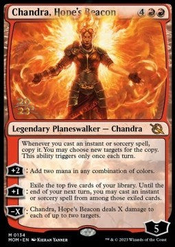 Chandra, Hope's Beacon (V.1)⁣ - March of the Machine: Promos⁣ (Mythic)⁣ [134]