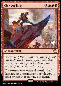 City on Fire (V.2)⁣ - March of the Machine: Promos⁣ (Rare)⁣ [135]