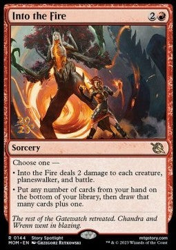 Into the Fire (V.1)⁣ - March of the Machine: Promos⁣ (Rare)⁣ [144]
