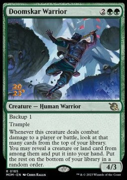 Doomskar Warrior (V.1)⁣ - March of the Machine: Promos⁣ (Rare)⁣ [185]