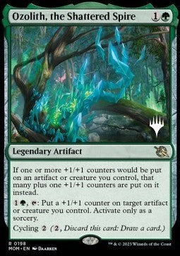 Ozolith, the Shattered Spire (V.2)⁣ - March of the Machine: Promos⁣ (Rare)⁣ [198]