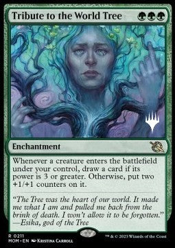 Tribute to the World Tree (V.2)⁣ - March of the Machine: Promos⁣ (Rare)⁣ [211]
