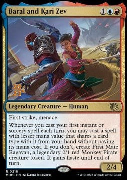 Baral and Kari Zev (V.1)⁣ - March of the Machine: Promos⁣ (Rare)⁣ [218]