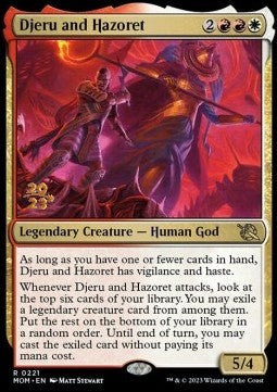 Djeru and Hazoret (V.1)⁣ - March of the Machine: Promos⁣ (Rare)⁣ [221]
