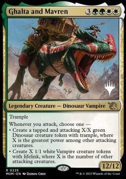 Ghalta and Mavren (V.2)⁣ - March of the Machine: Promos⁣ (Rare)⁣ [225]