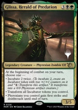 Glissa, Herald of Predation (V.2)⁣ - March of the Machine: Promos⁣ (Rare)⁣ [226]