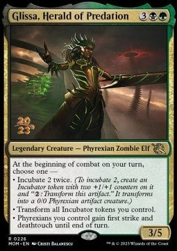 Glissa, Herald of Predation (V.1)⁣ - March of the Machine: Promos⁣ (Rare)⁣ [226]