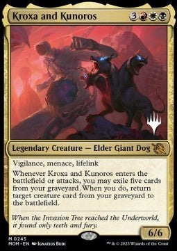 Kroxa and Kunoros (V.2)⁣ - March of the Machine: Promos⁣ (Mythic)⁣ [245]