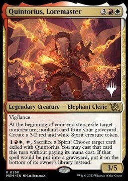 Quintorius, Loremaster (V.2)⁣ - March of the Machine: Promos⁣ (Rare)⁣ [250]