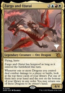 Zurgo and Ojutai (V.2)⁣ - March of the Machine: Promos⁣ (Mythic)⁣ [258]