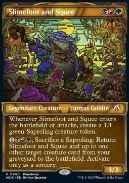 Slimefoot and Squee (V.2)⁣ - Commander: March of the Machine: Extras⁣ (Mythic)⁣ [450]