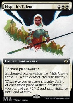 Elspeth's Talent⁣ - Commander: March of the Machine: Extras⁣ (Rare)⁣ [80]