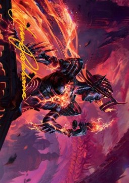 Art Series: Ayara, Furnace Queen (V.2)⁣ - March of the Machine: Extras⁣ (Tip Card)⁣ [A21]