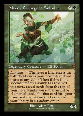 Nissa, Resurgent Animist (V.1)⁣ - March of the Machine: The Aftermath: Extras⁣ (Mythic)⁣ [72]