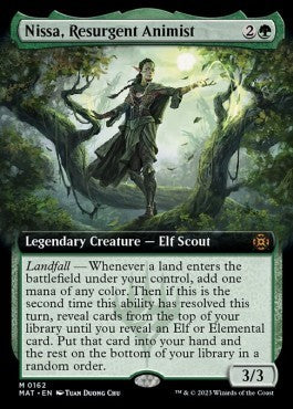 Nissa, Resurgent Animist (V.3)⁣ - March of the Machine: The Aftermath: Extras⁣ (Mythic)⁣ [162]