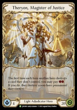Theryon, Magister of Justice (Cold Foil)⁣ - Judge Promos⁣ (Promo)⁣ [006]