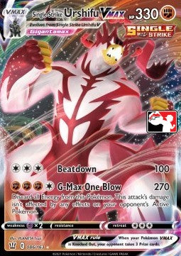 Single Strike Urshifu VMAX⁣ - Play! Pokémon Prize Pack Series Two⁣ (Promo)⁣ [BST 086]
