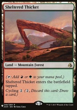 Sheltered Thicket⁣ - Secret Lair Commander Deck: From Cute to Brute⁣ (Rare)⁣ [248]