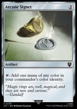 Arcane Signet⁣ - Commander: The Lord of the Rings: Tales of Middle-earth⁣ (Common)⁣ [273]