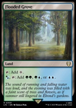 Flooded Grove⁣ - Commander: The Lord of the Rings: Tales of Middle-earth⁣ (Rare)⁣ [309]