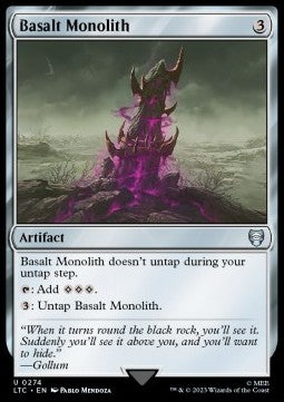 Basalt Monolith⁣ - Commander: The Lord of the Rings: Tales of Middle-earth⁣ (Uncommon)⁣ [274]