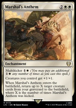 Marshal's Anthem⁣ - Commander: The Lord of the Rings: Tales of Middle-earth⁣ (Rare)⁣ [172]