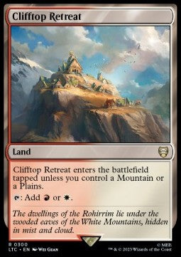 Clifftop Retreat⁣ - Commander: The Lord of the Rings: Tales of Middle-earth⁣ (Rare)⁣ [300]