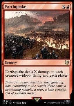 Earthquake⁣ - Commander: The Lord of the Rings: Tales of Middle-earth⁣ (Rare)⁣ [214]