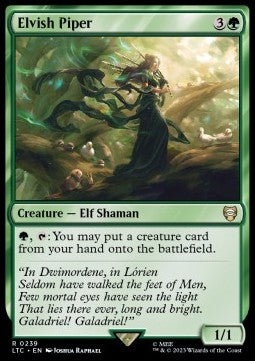 Elvish Piper⁣ - Commander: The Lord of the Rings: Tales of Middle-earth⁣ (Rare)⁣ [239]