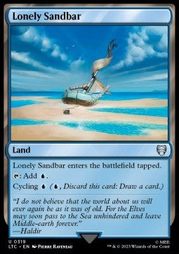 Lonely Sandbar⁣ - Commander: The Lord of the Rings: Tales of Middle-earth⁣ (Uncommon)⁣ [319]