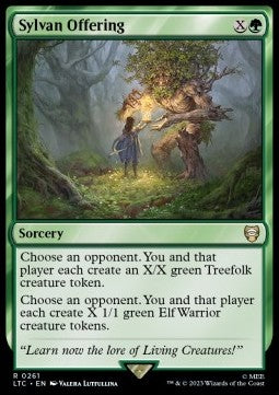 Sylvan Offering⁣ - Commander: The Lord of the Rings: Tales of Middle-earth⁣ (Rare)⁣ [261]