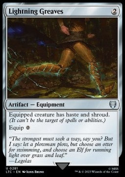 Lightning Greaves⁣ - Commander: The Lord of the Rings: Tales of Middle-earth⁣ (Uncommon)⁣ [281]