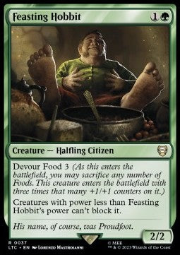 Feasting Hobbit⁣ - Commander: The Lord of the Rings: Tales of Middle-earth⁣ (Rare)⁣ [37]