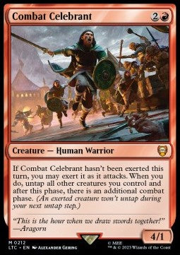 Combat Celebrant⁣ - Commander: The Lord of the Rings: Tales of Middle-earth⁣ (Mythic)⁣ [212]